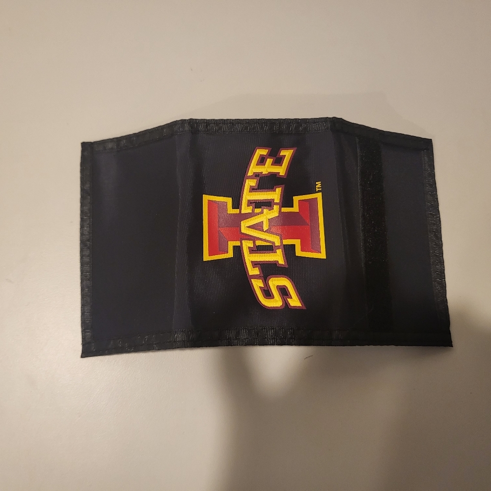 Iowa State Black Trifold Wallet